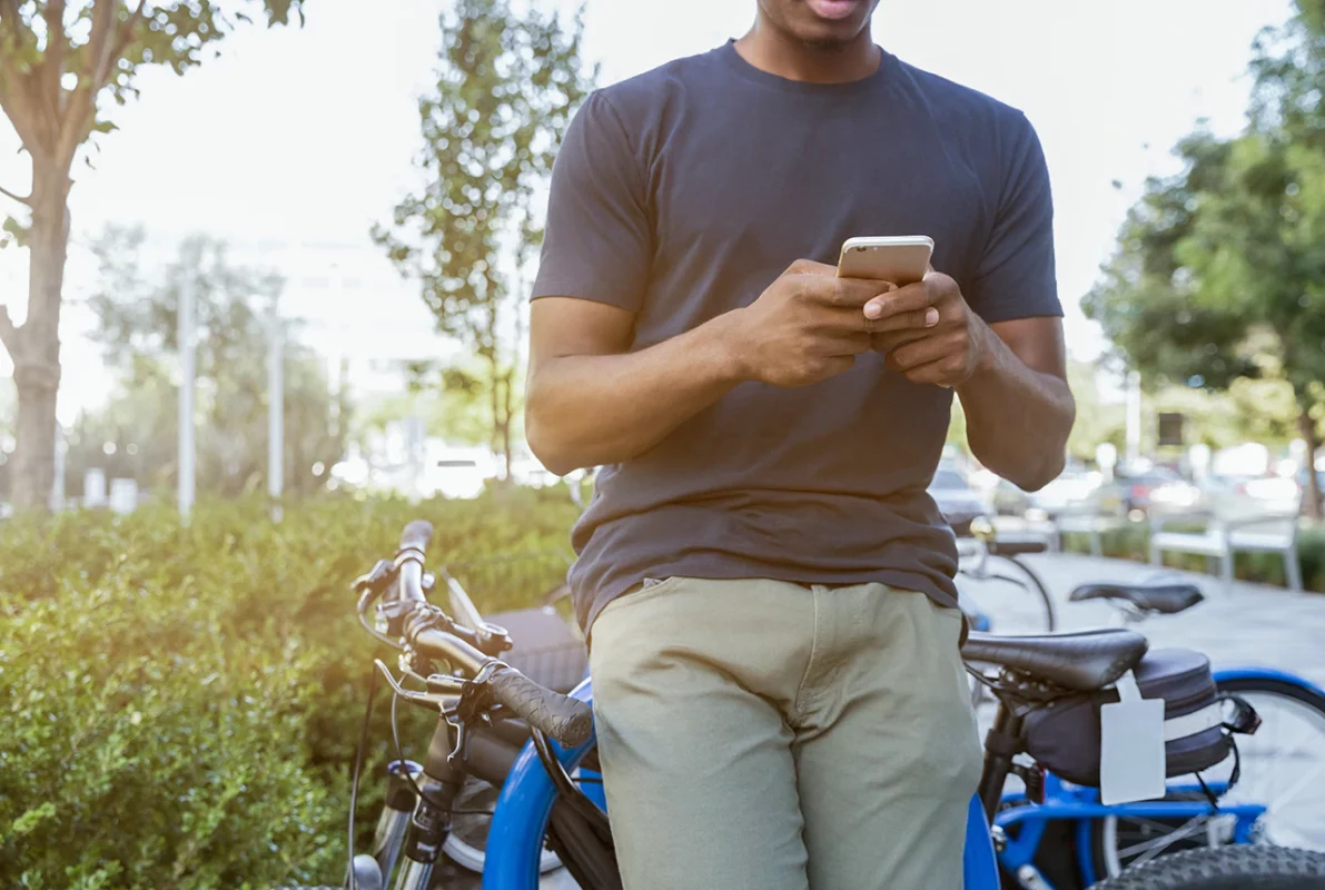 Bikesharing mit mobilen Zutritt