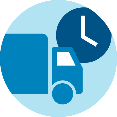 Icon von On-Time Delivery