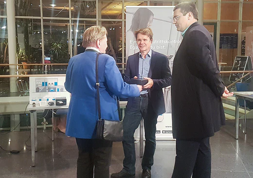 Pictured is Gilbert Hödl with other people at the fair