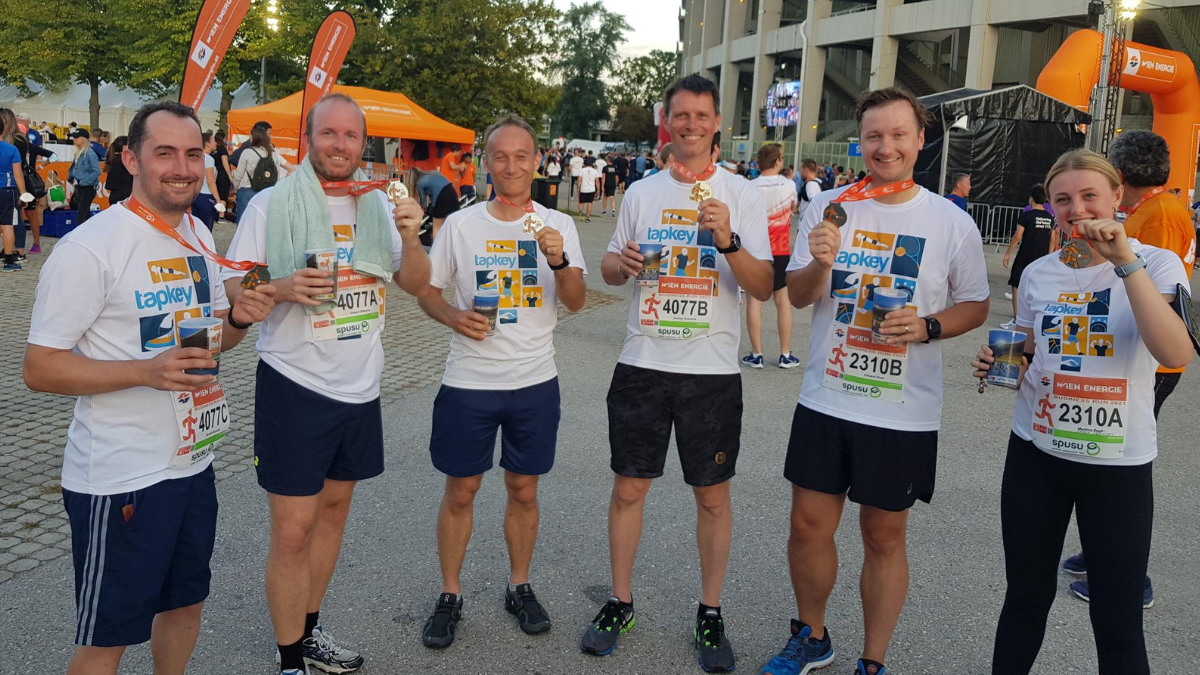 Tapkey team at the Business run 2021