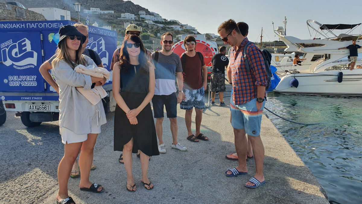 Tapkey team in Mykonos