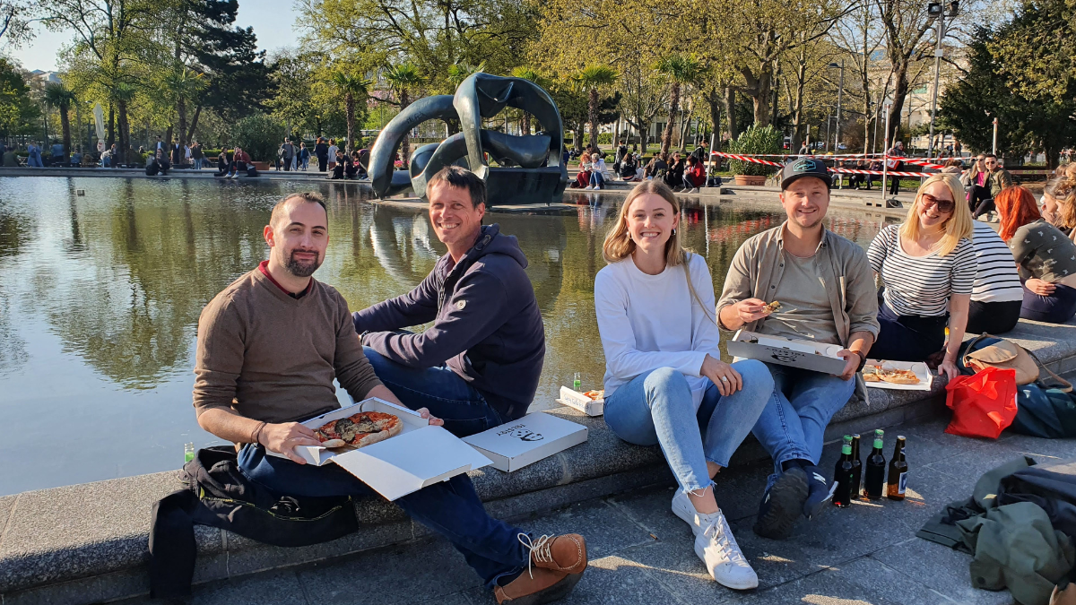 Tapkey lunch at Karlsplatz
